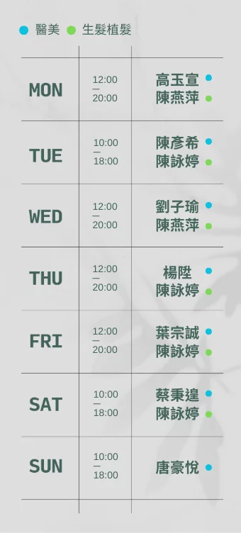 26.1月門診表直式
